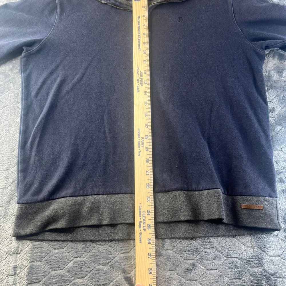 Disney Parks Quarter Zip Pullover Mens M Navy Blue Disneyland 60th Anniversary